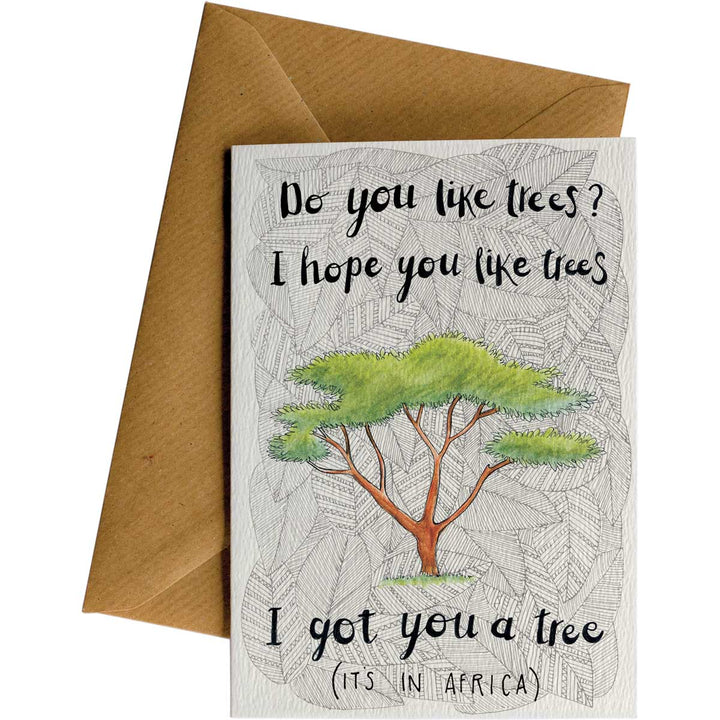 I Got You A Tree #WS-097 – wholesale hand-designed greeting card by Little Difference