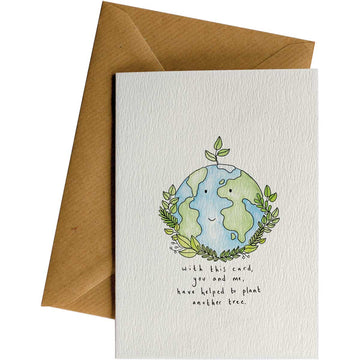 You & Me Planted a Tree #WS-172 – wholesale hand-designed greeting card by Little Difference
