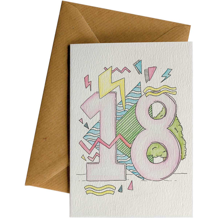 18th Birthday #178 – hand-designed greeting card by Little Difference