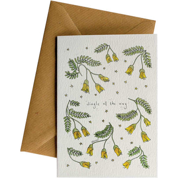 Kowhai Jingle #WS-C183 – wholesale hand-designed greeting card by Little Difference