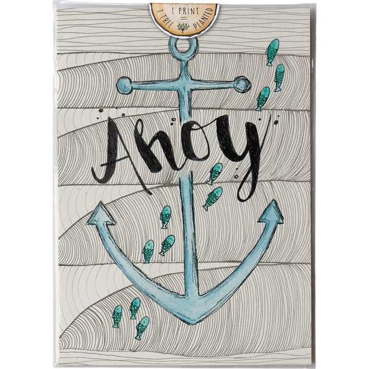Ahoy Anchor - Print #AP-001 – hand-designed art print by Little Difference
