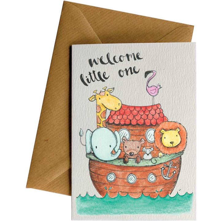 Ark Welcome #004 – hand-designed greeting card by Little Difference