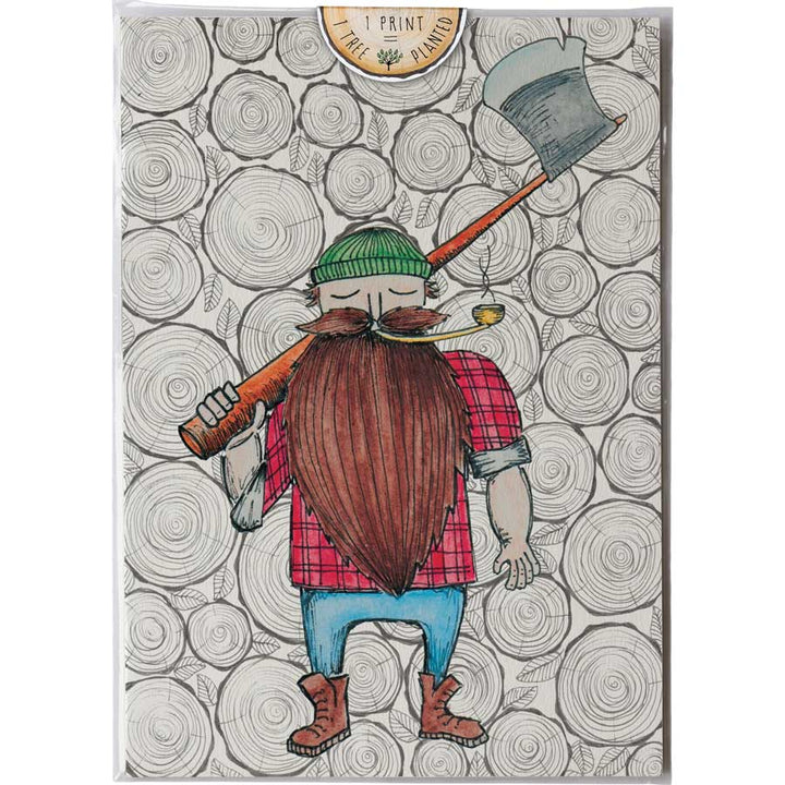 Lumber 1 Guy - Print #AP-015 – hand-designed art print by Little Difference