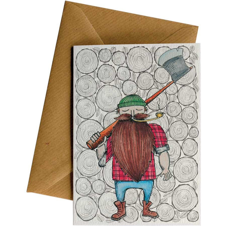 Lumber 1 Guy #015 – hand-designed greeting card by Little Difference