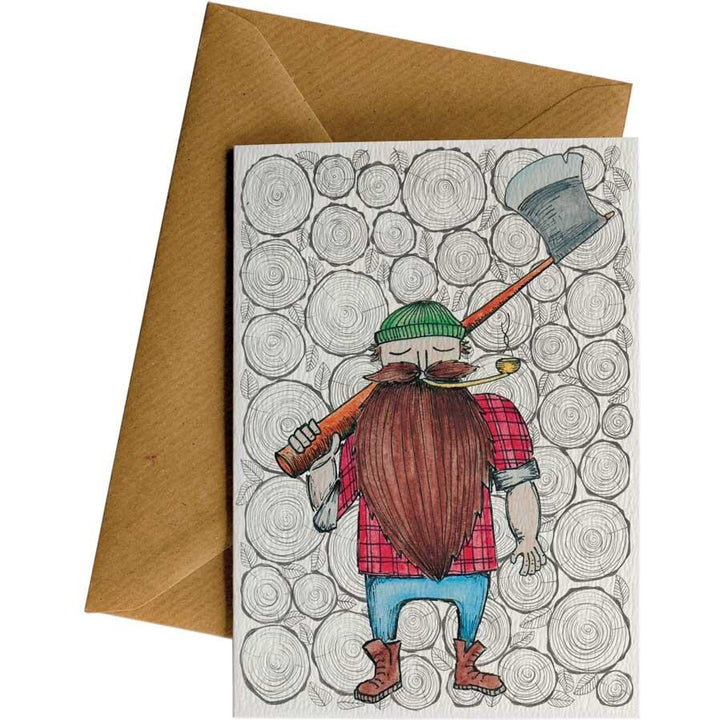 Lumber 1 Guy #WS-015 – wholesale hand-designed greeting card by Little Difference