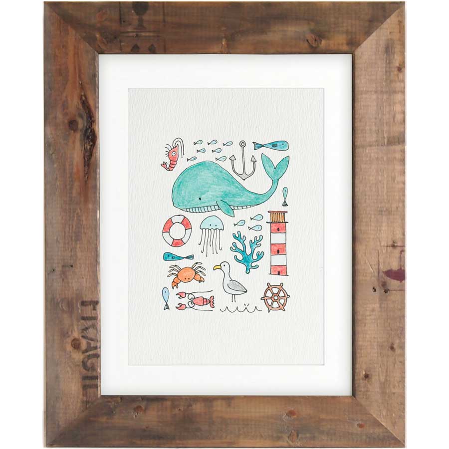 Sea Montage - Print #AP-022 – hand-designed art print by Little Difference