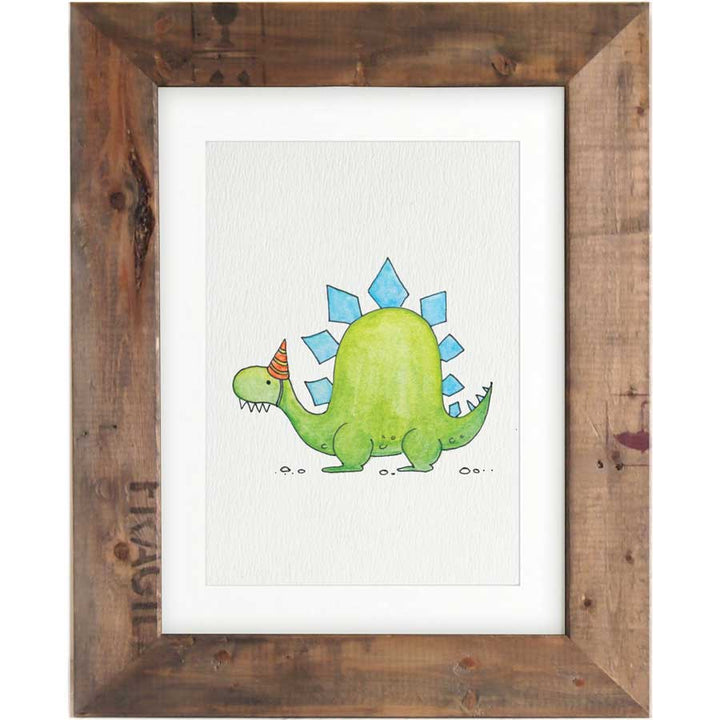 Stegosaurus Hat - Print #AP-023 – hand-designed art print by Little Difference