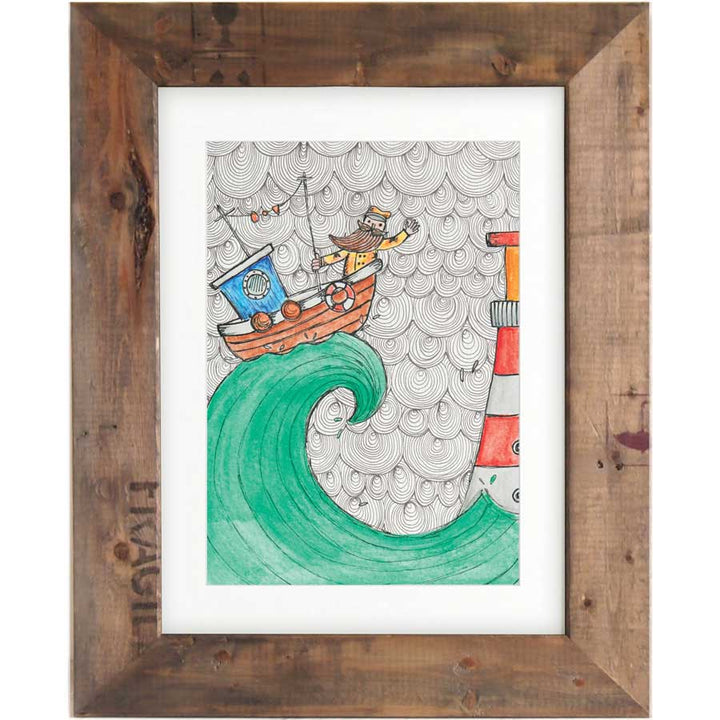 Wave Boat - Print #AP-025 – hand-designed art print by Little Difference