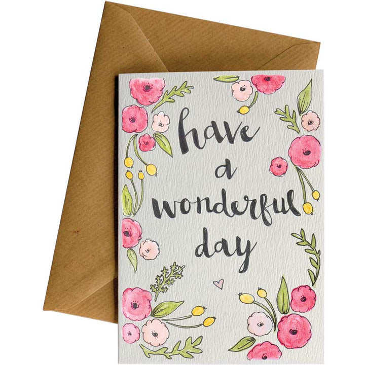 Wonderful Day #027 – hand-designed greeting card by Little Difference