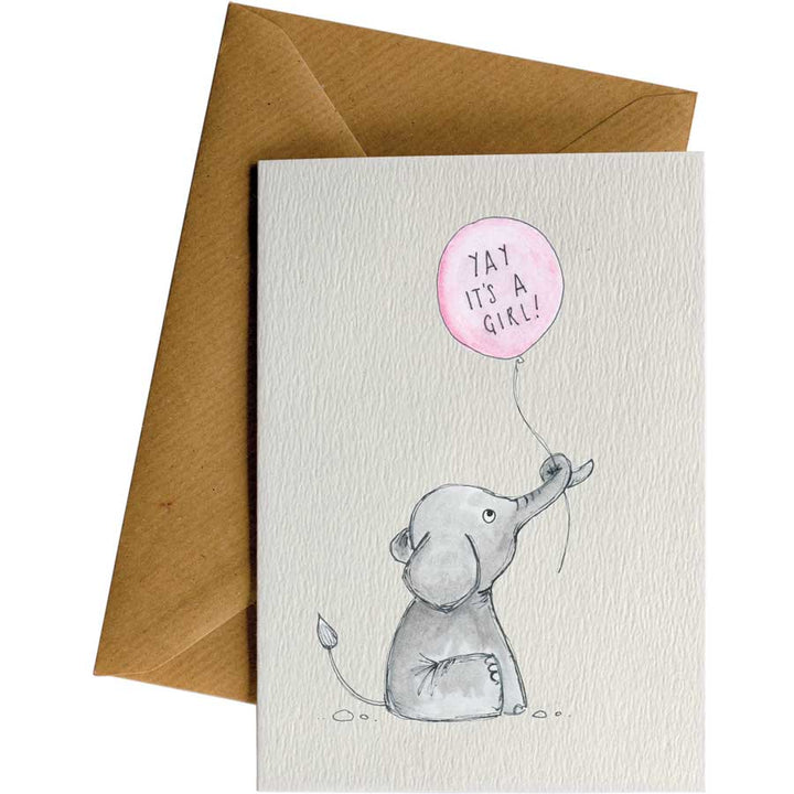 Yay A Girl #030 – hand-designed greeting card by Little Difference