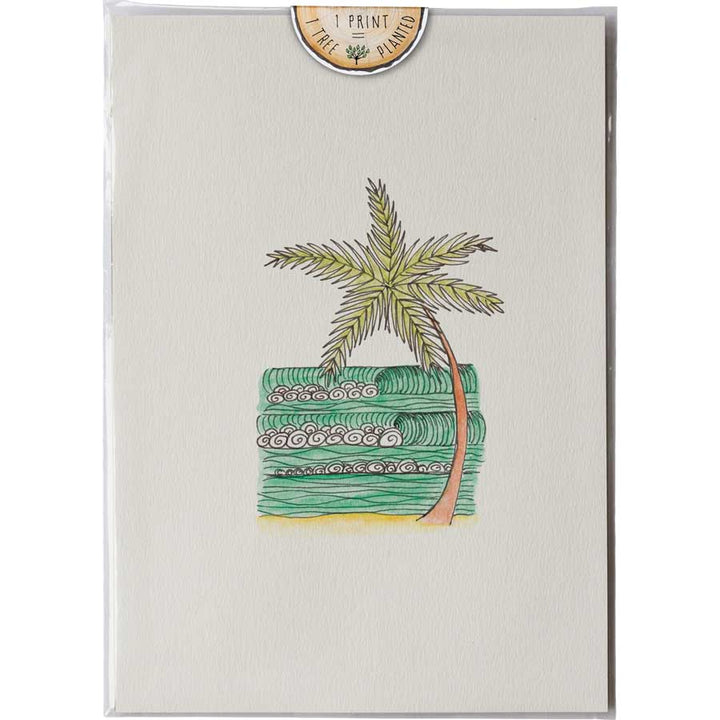 Desert Island - Print #AP-061 – hand-designed art print by Little Difference