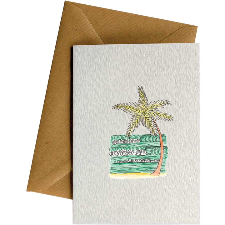 Desert Island #061 – hand-designed greeting card by Little Difference