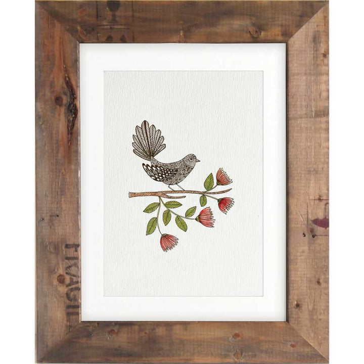 Fantail Pohutukawa - Print #AP-062 – hand-designed art print by Little Difference
