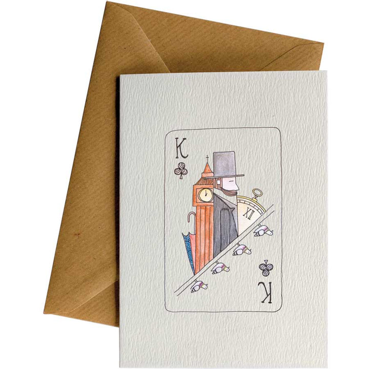 King Hipster #068 – hand-designed greeting card by Little Difference