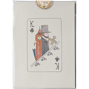 King Hipster - Print #AP-068 – hand-designed art print by Little Difference