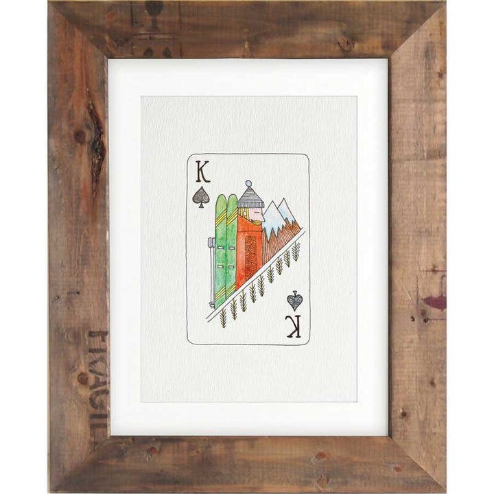King Skier - Print #AP-069 – hand-designed art print by Little Difference