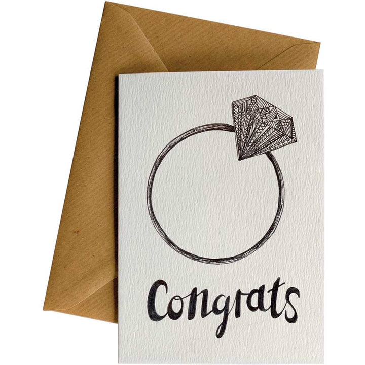 Congrats Ring #073 – hand-designed greeting card by Little Difference