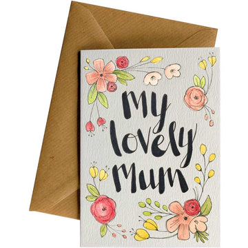 Lovely Mum Flowers #WS-079 – wholesale hand-designed greeting card by Little Difference
