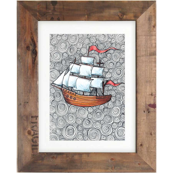 Ship - Print #AP-088 – hand-designed art print by Little Difference