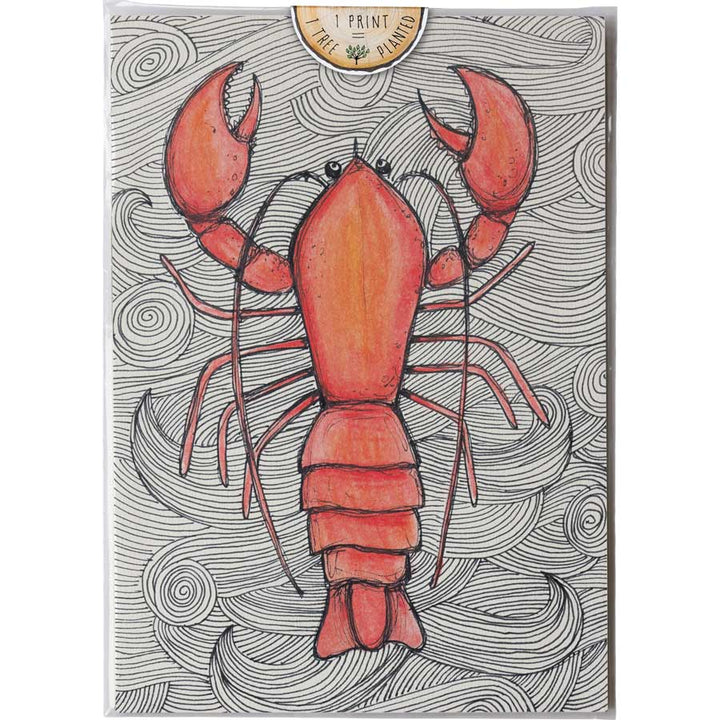 Lobster - Print #AP-089 – hand-designed art print by Little Difference