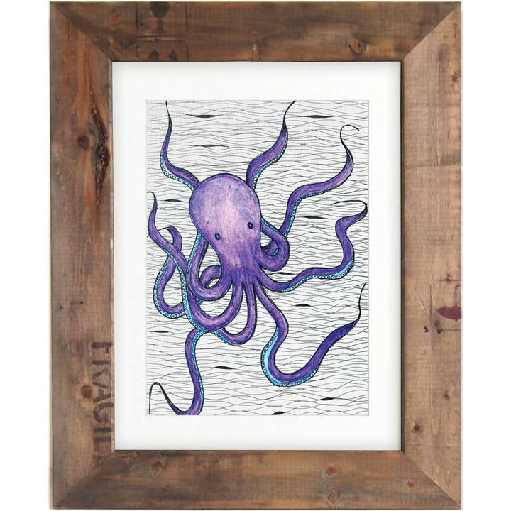 Octopus - Print #AP-091 – hand-designed art print by Little Difference