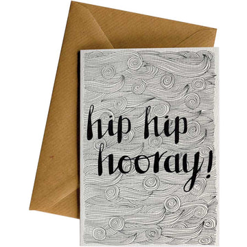 Hip Hip Hooray #WS-095 – wholesale hand-designed greeting card by Little Difference