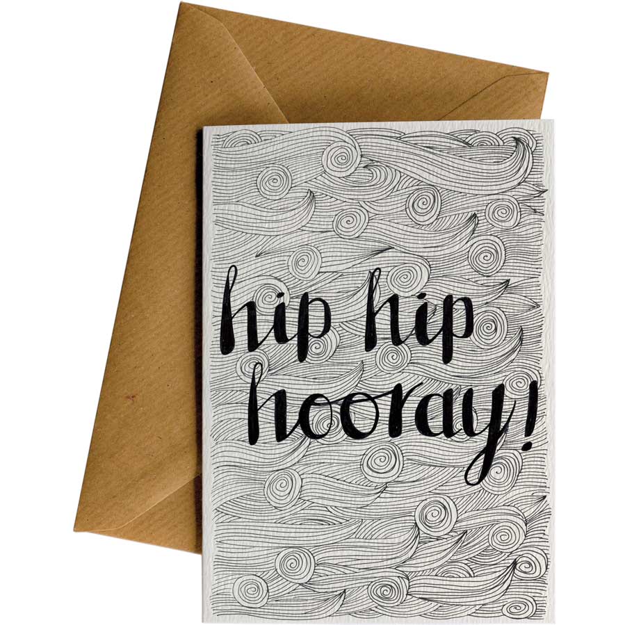 Hip Hip Hooray #095 – hand-designed greeting card by Little Difference