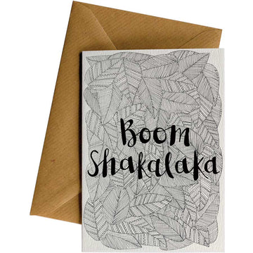 Boom Shakalaka #WS-096 – wholesale hand-designed greeting card by Little Difference