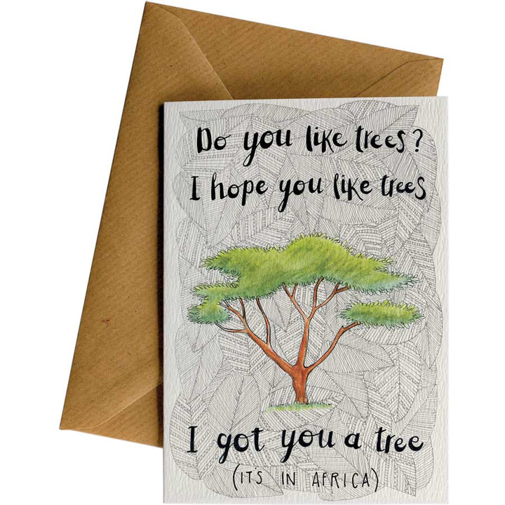 I Got You A Tree #097 – hand-designed greeting card by Little Difference