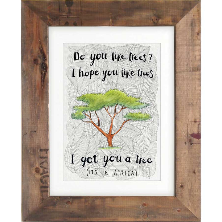 I Got You A Tree - Print #AP-097 – hand-designed art print by Little Difference