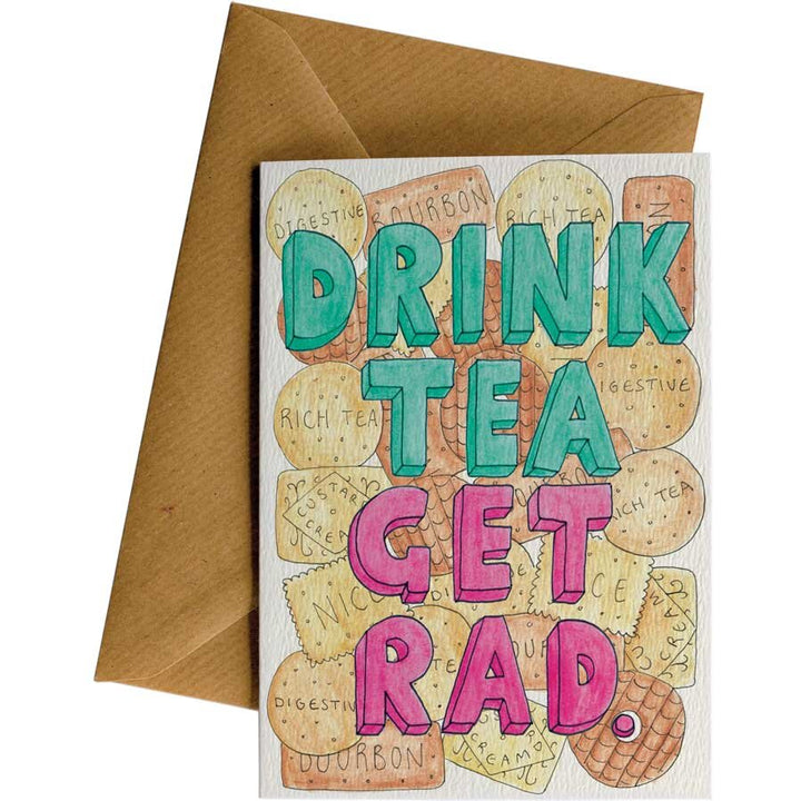 Rad Tea #110 – hand-designed greeting card by Little Difference