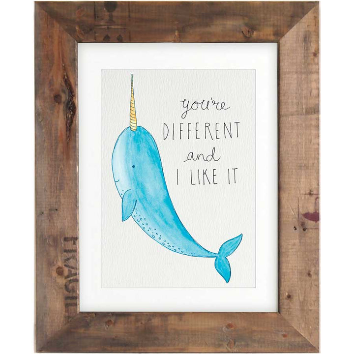 Narwhal - Print #AP-116 – hand-designed art print by Little Difference