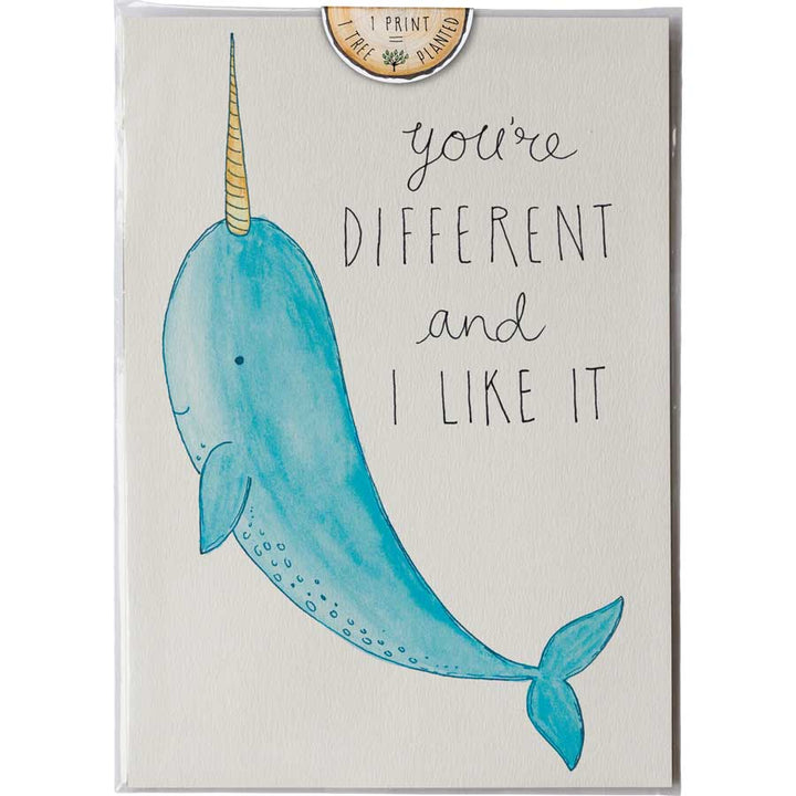 Narwhal - Print #AP-116 – hand-designed art print by Little Difference
