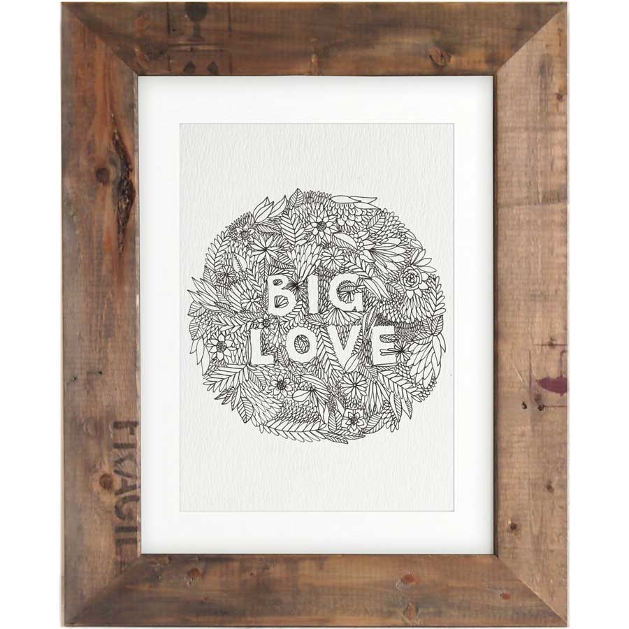 Big Love Flowers - Print #AP-118 – hand-designed art print by Little Difference
