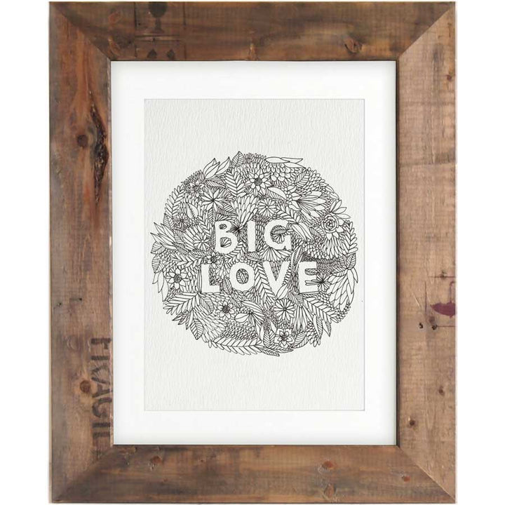 Big Love Flowers - Print #AP-118 – hand-designed art print by Little Difference