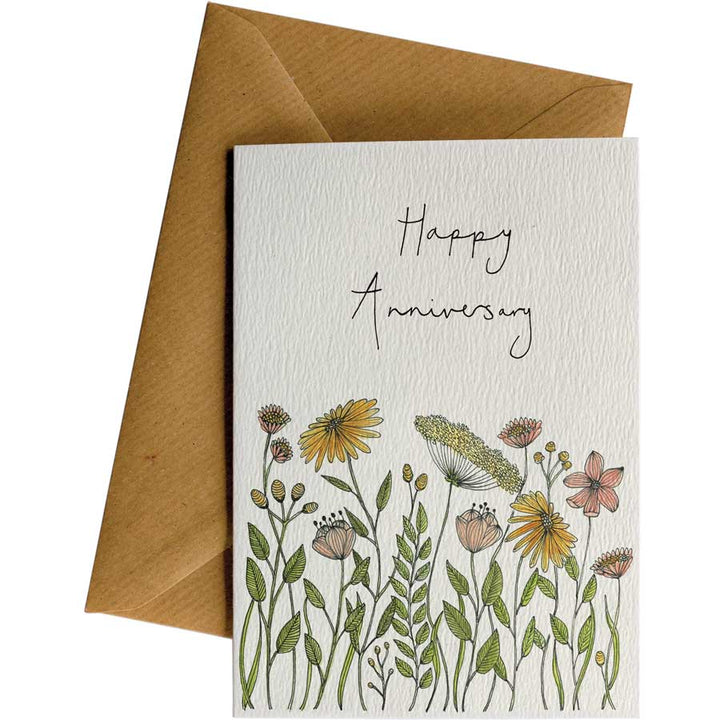 Anniversary Flowers #123 – hand-designed greeting card by Little Difference