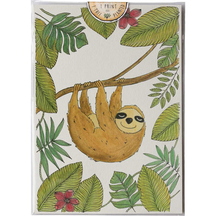 Slothy - Print #AP-125 – hand-designed art print by Little Difference