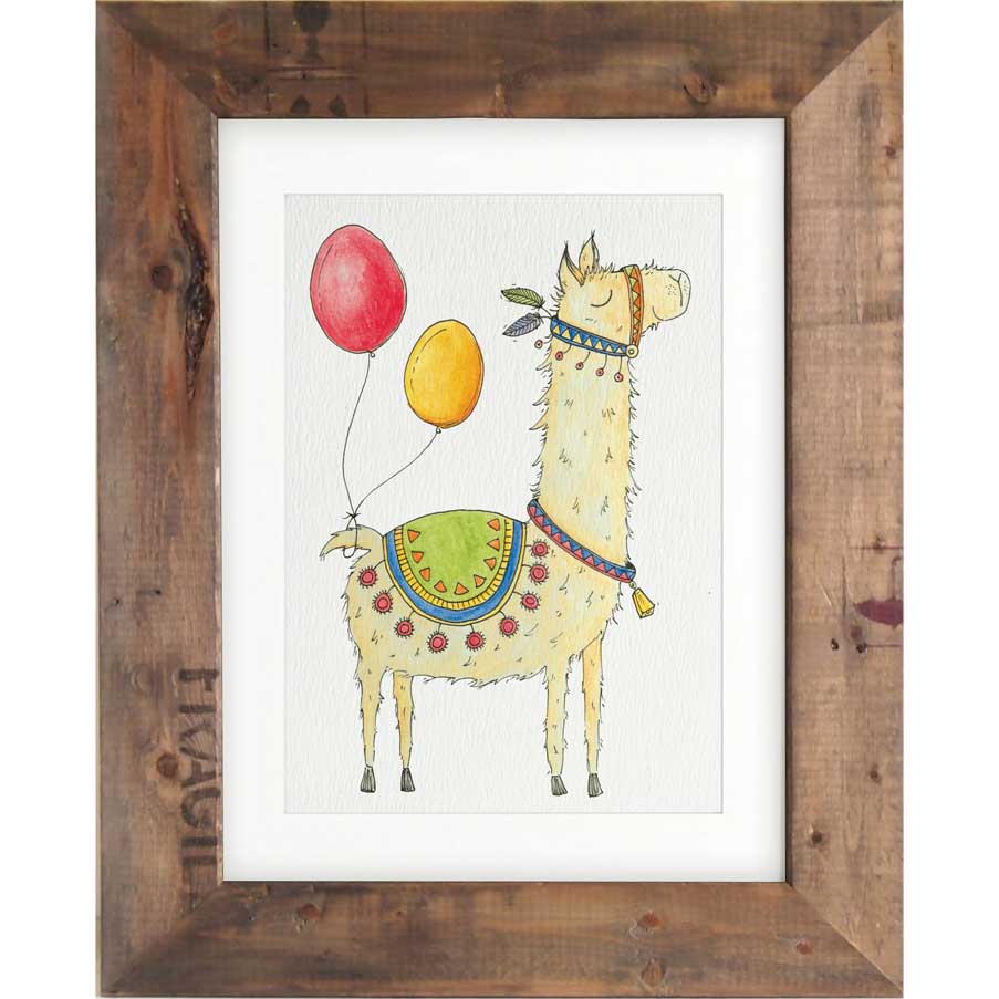 Llama - Print #AP-126 – hand-designed art print by Little Difference