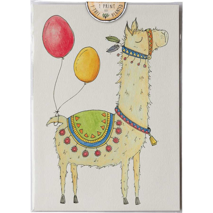 Llama - Print #AP-126 – hand-designed art print by Little Difference
