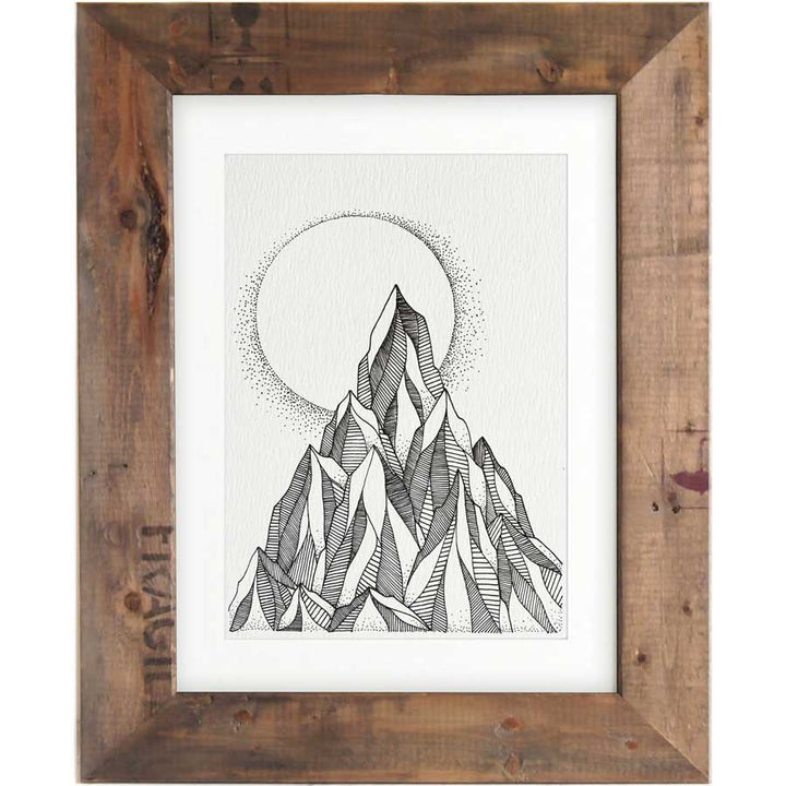 Mountain Moon - Print #AP-128 – hand-designed art print by Little Difference