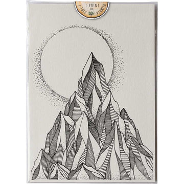 Mountain Moon - Print #AP-128 – hand-designed art print by Little Difference