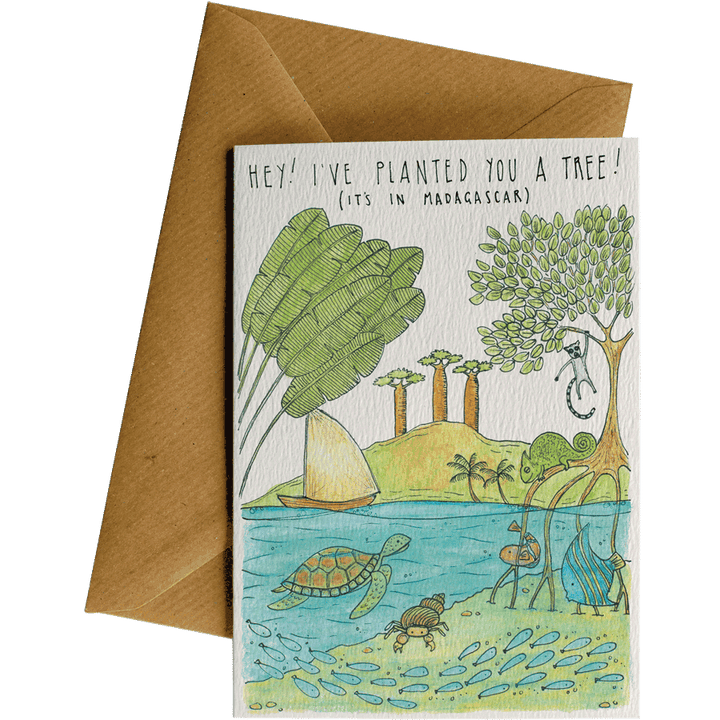 Pack of 5 LOVE TREES Greeting Cards – hand-designed greeting card pack by Little Difference