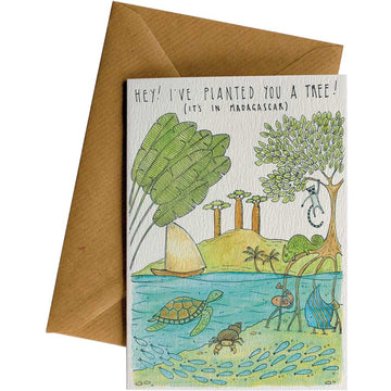 Madagascar #WS-129 – wholesale hand-designed greeting card by Little Difference
