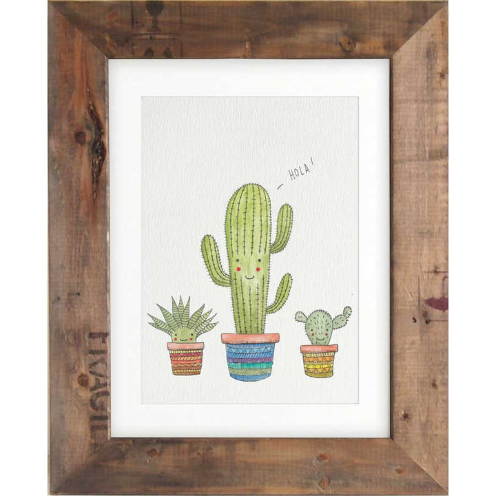 Cacti Hola - Print #AP-133 – hand-designed art print by Little Difference