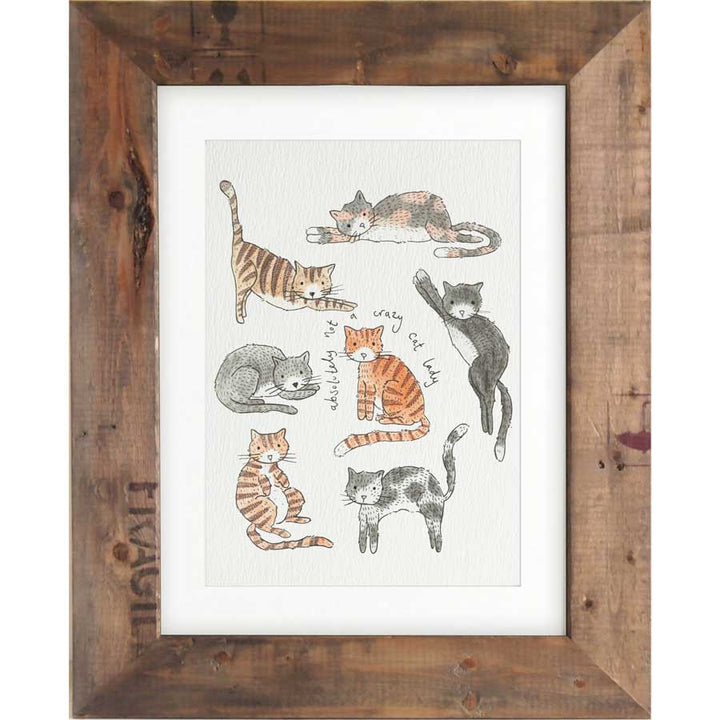 Crazy Cats - Print #AP-134 – hand-designed art print by Little Difference