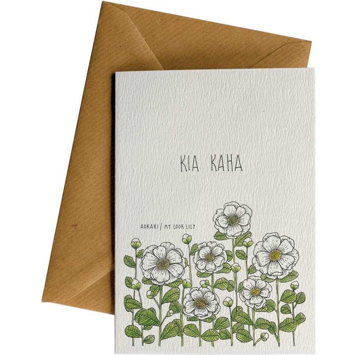 Kia Kaha Lily #WS-144 – wholesale hand-designed greeting card by Little Difference