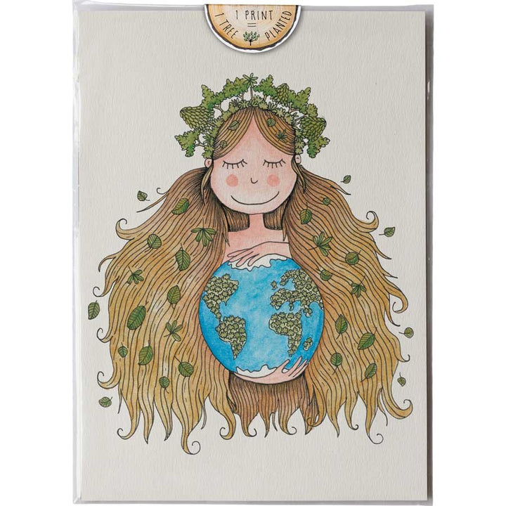 Mother Earth - Print #AP-145 – hand-designed art print by Little Difference