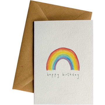 Happy Birthday Rainbow #WS-152 – wholesale hand-designed greeting card by Little Difference