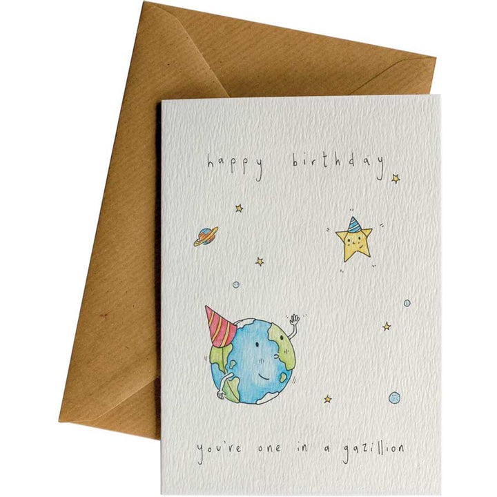 One In A Gazillion #153 – hand-designed greeting card by Little Difference