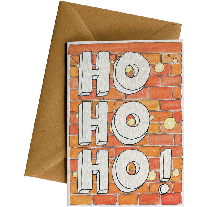 Ho Ho Bricks #WS-C106 – wholesale hand-designed greeting card by Little Difference